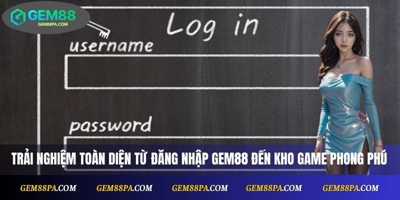 Đăng Nhập Gem88 Trực Tuyến – Bắt Đầu Trải Nghiệm Ngay 3 Trải nghiệm toàn diện từ đăng nhập Gem88 đến kho game phong phú